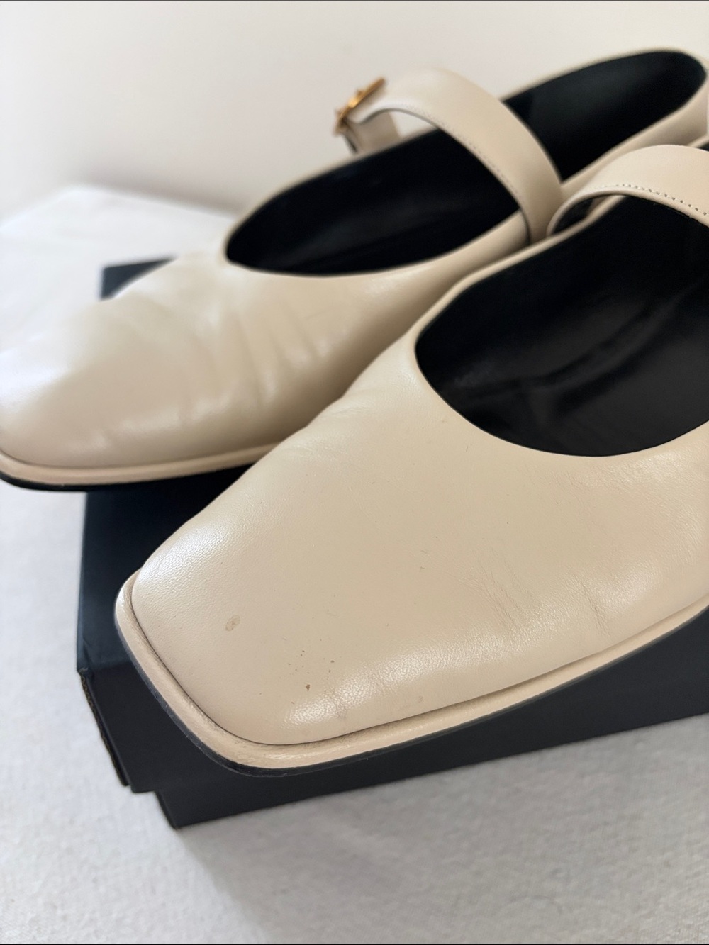 Massimo Dutti Leather Mary Jane flats Ballet Flats with Buckled Strap - Picture 10 of 16